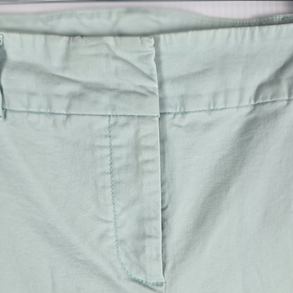 Talbots Women's The Daily Ankle Mint Green Stretchy Slit Pockets Casual Pants 14 - Picture 4 of 11